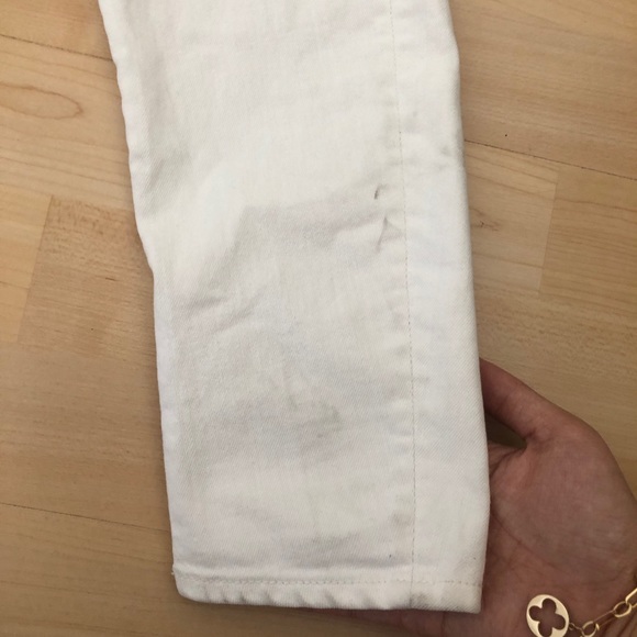 MOTHER White The Looker Ankle Crop Skinny Pants - Picture 12 of 12